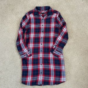 Banana Republic Plaid Shirt Dress